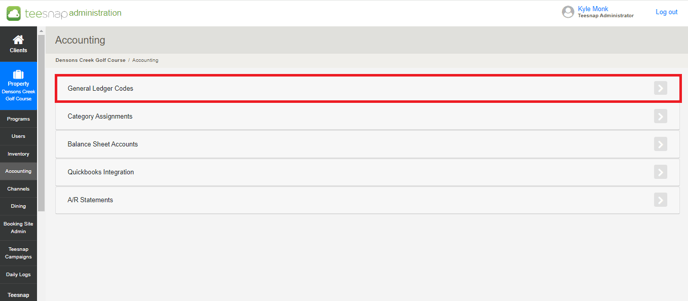 Ledger Codes input